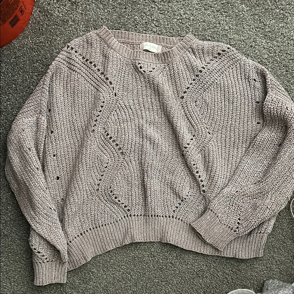 Women's Knit Sweater - Beige